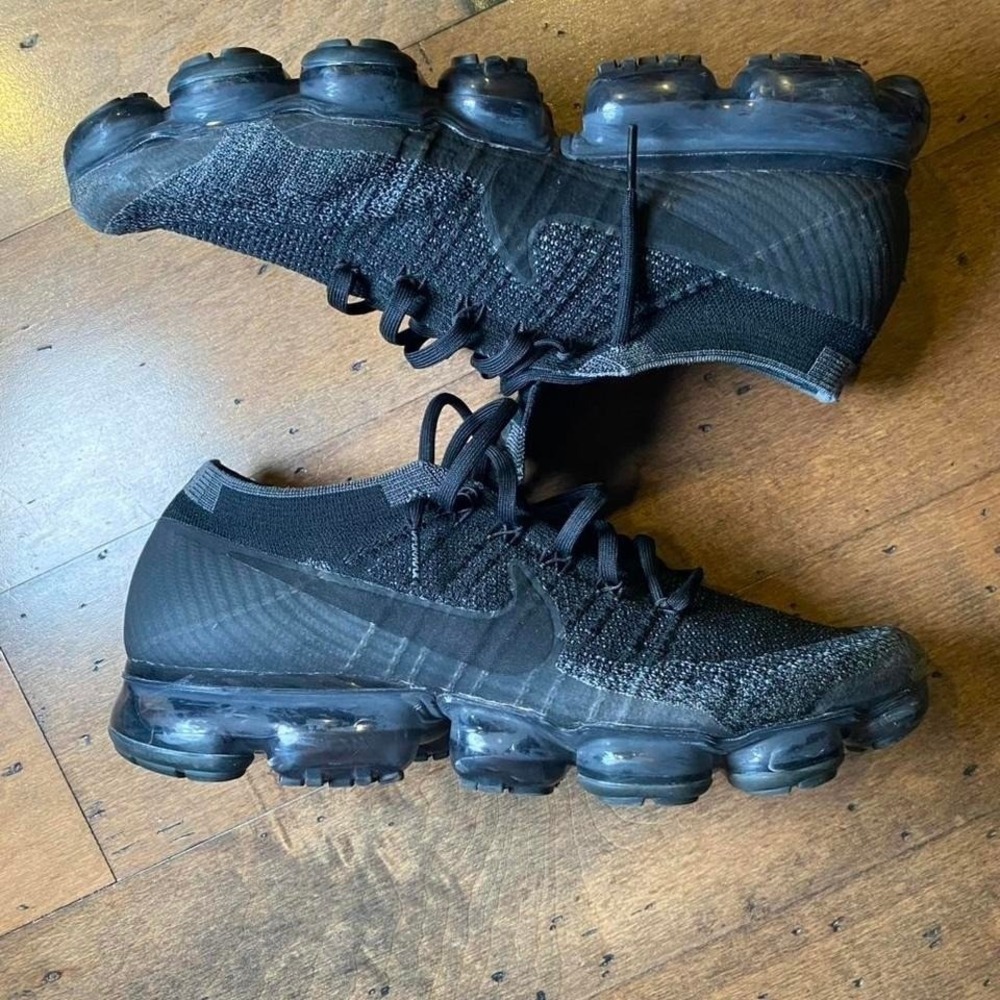 Nike Air VaporMax Flyknit "Triple Black" (2017) ⚫ Men's Size 11 OG VaporMax